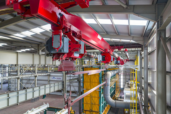 Automatic Crane Systems – Hot Dip Galvanizing | SCHEFFER | ANI METAL