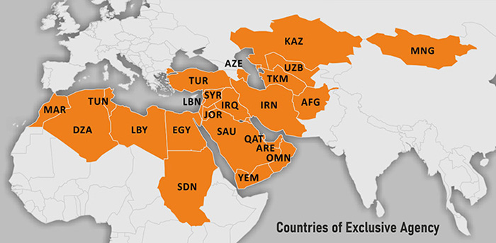 Countries of Exclusive Agency